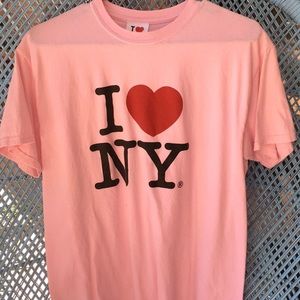 I ❤️ NY Pink Tee 💯 cotton